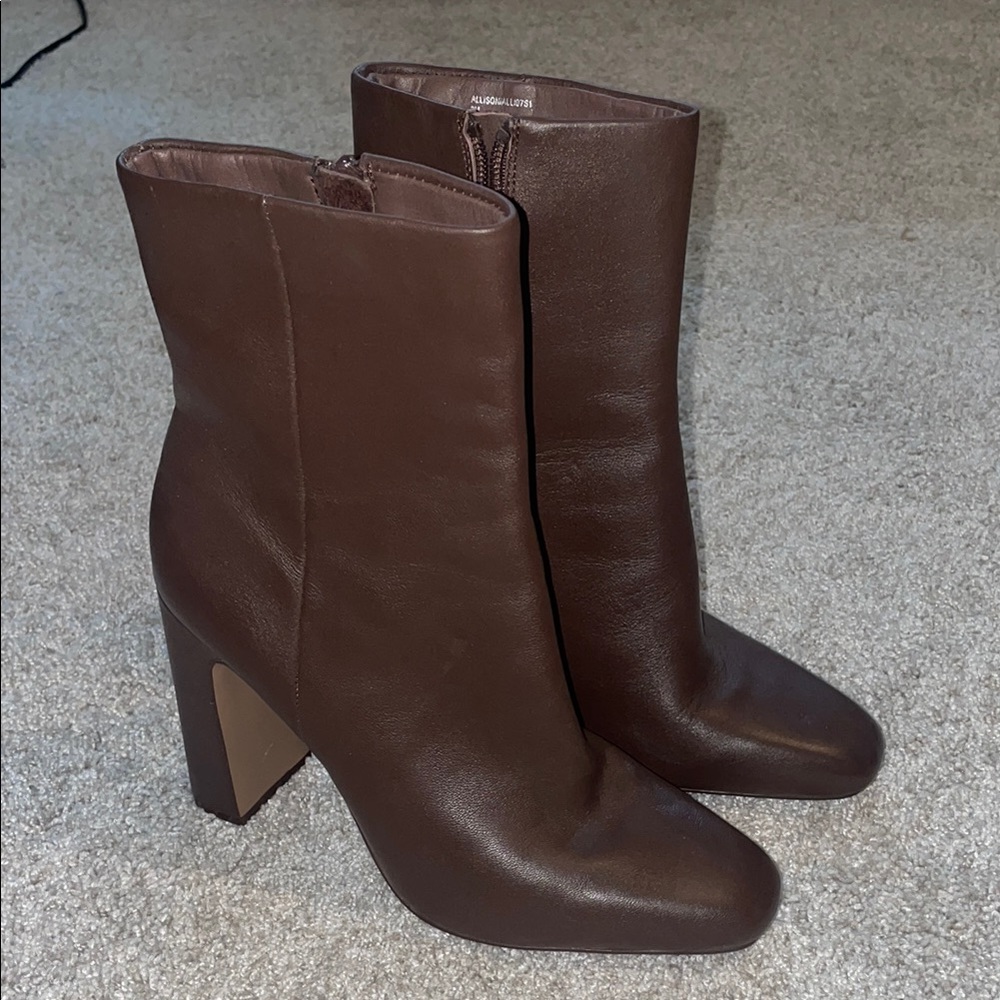 Brown Leather Ankle Boots
